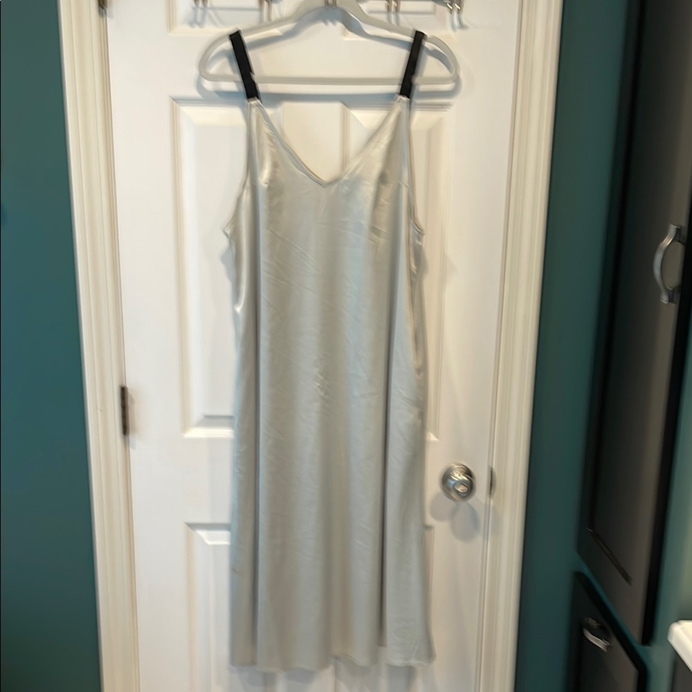 Silence + Noise satin strappy dress